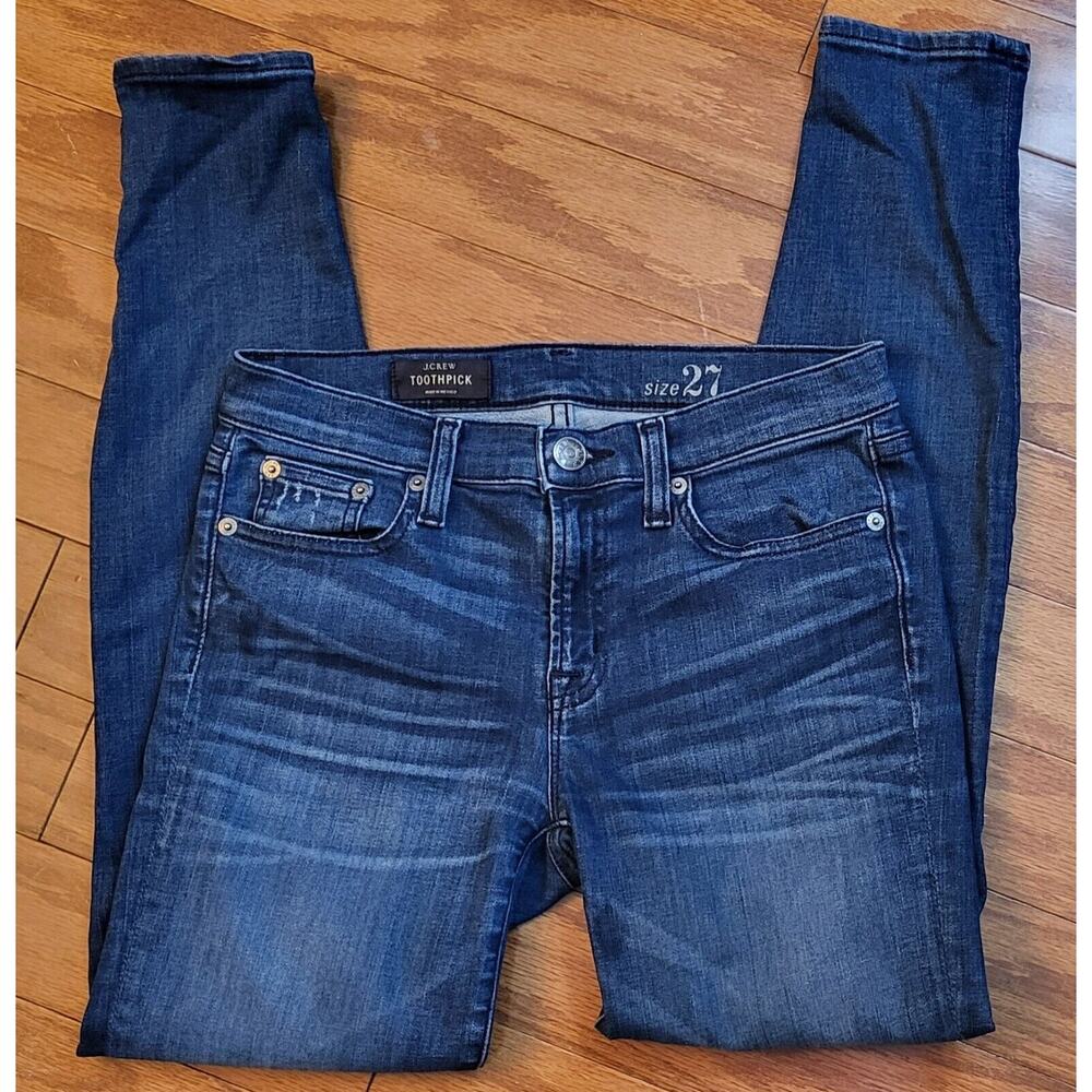 J. Crew Womens Juniors Toothpick Low Rise Skinny Leg Jeans Size: 27